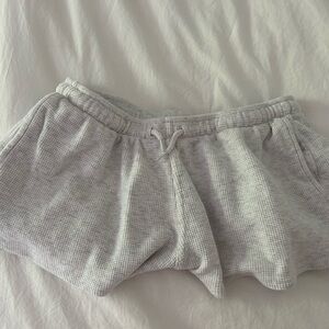 Brandy Melville Gray Athletic Shorts Soft Cotton-Blend